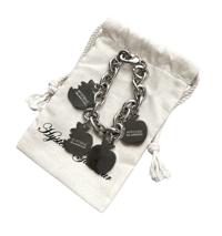 Image 2 of Hysteric Glamour Skull Apple Charm Bracelet.
