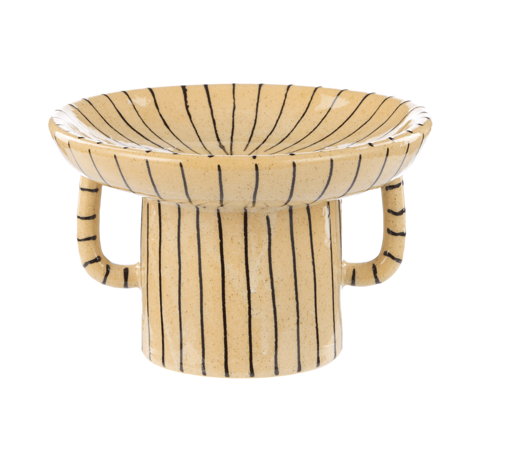 Image of Striped Footed Dish