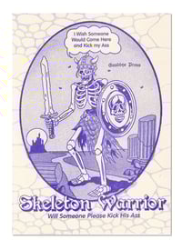 Image 3 of Skeleton Warrior Sticker Sheet