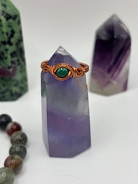 Image 1 of Malachite ring