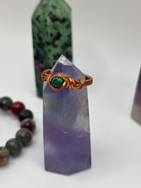 Image 2 of Malachite ring