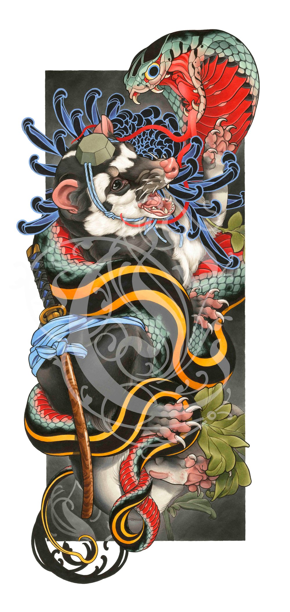 Image of 13"x26" "Badge'r Honour" Fine Art Print Pre-Order