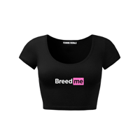 Image 1 of BREED ME SCOOP NECK CROP-TOP