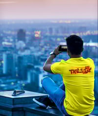 Image 5 of Trilogy456wear Yellow Bikelife Tee – Double Logo Edition
