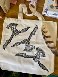 Image 1 of Huntress Great Horned Owl Tote Bag 