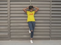 Image 1 of Trilogy456wear Yellow Bikelife Logo T-Shirt