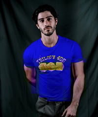 Image 5 of Trilogy456wear Blue T-Shirt with Gold Dice Logo