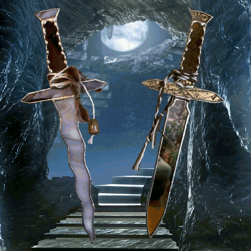 Image of Daggers - Lead Free Stained Glass