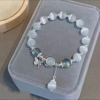  Moonlit Grace Bracelet Blue Moonstone & Butterfly Accent