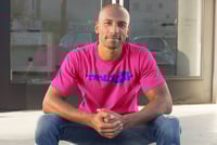 Image 2 of Trilogy456wear Pink Bikelife T-Shirt – Blue Dice Logo