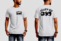Image 5 of Trilogy456wear White Tee with Black Dice Logo