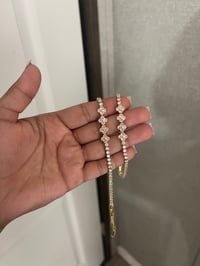 pink Marlene tennis bracelet 🩷