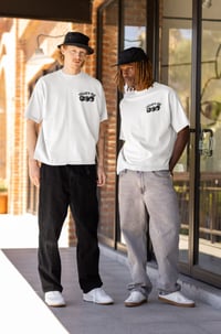 Image 2 of Trilogy456wear White Tee with Black Dice Logo