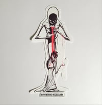 Image 1 of Any Means Necessary Brand Bleeding Heart Glossy Finish Vinyl Sticker