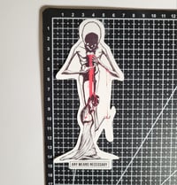 Image 2 of Any Means Necessary Brand Bleeding Heart Glossy Finish Vinyl Sticker