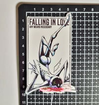 Image 2 of Any Means Necessary Brand Falling In Love To Death Glossy Finish Vinyl Sticker
