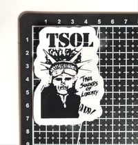 Image 2 of TSOL True Sounds Of Liberty With Image Of Statue Of Liberty Matte Vinyl Sticker