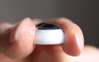 Image 2 of 18mm - German Glass Eyes - Flat Back - Economy Eyes - Dark Blue