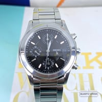 Image 2 of 2002 Seiko Lukia Black Dial Quartz Chronograph (7T92-0Bn0)