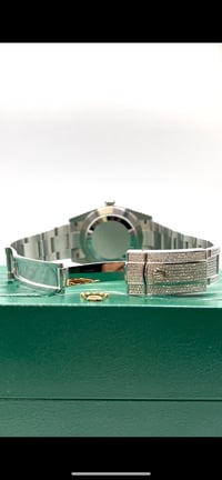 Image 3 of Rolex Datejust 41 Tiffany Blue Dial Buss Down Diamonds