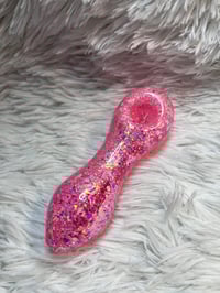Image 15 of Pink Glitter Glass Freezable Pipe