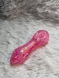 Image 19 of Pink Glitter Glass Freezable Pipe