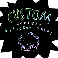 Image 1 of 🌼Custom Chibi Sticker Pack🌼