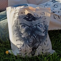 Image 3 of mushroom ladies tote bag