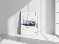Image 3 of Sneaker Poster Nike Zoom Field Jaxx x Travis Scott “Leche Blue”