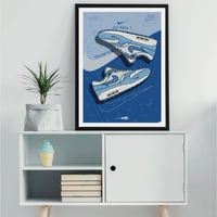 Image 2 of Sneaker Poster Nike Air Max 1 “Blueprint” (2022)