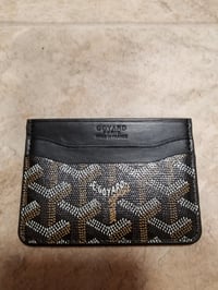 Image 1 of Goyard Card Holder Black&Brown