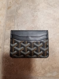Image 2 of Goyard Card Holder Black&Brown