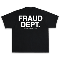 Image 2 of FRAUD DEPT. Tee (Black)