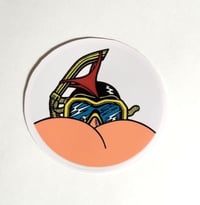 Image 1 of Booty Snorkeling Matte Vinyl Sticker