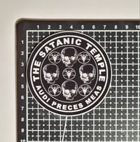 Image 2 of Official Satanic Temple Circular Skulls & Pentagrams Matte Vinyl Sticker