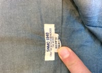 Image 6 of Shuttle Notes master cloth chambray shirt, made in Japan, size XL
