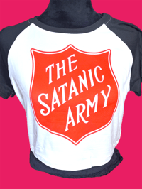 Satanic army crop top