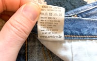 Image 12 of Or Slow Japan 107 ivy fit indigo dyed selvedge jeans, size 2 (fits 32”)
