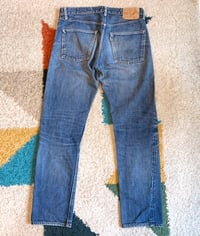 Image 9 of Or Slow Japan 107 ivy fit indigo dyed selvedge jeans, size 2 (fits 32”)