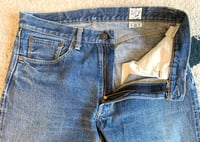 Image 4 of Or Slow Japan 107 ivy fit indigo dyed selvedge jeans, size 2 (fits 32”)