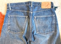 Image 10 of Or Slow Japan 107 ivy fit indigo dyed selvedge jeans, size 2 (fits 32”)