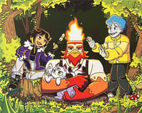 campfire friends | 10x8in art print