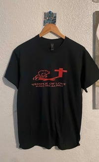 temple of love t shirt RED