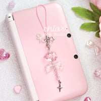 Mini Beaded Magical Girl Wand Phone Charm