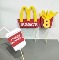 Image 4 of Fast Food Burger French Fries Pens. McDonalds Themed Party Supply Party Gifts Party Favors