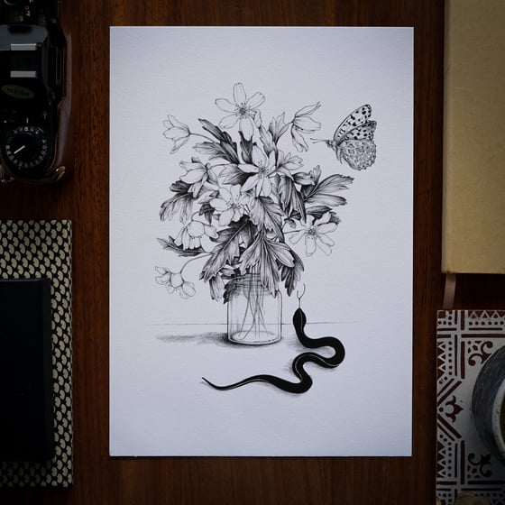 Image of Bouquet d’anémones. Print.