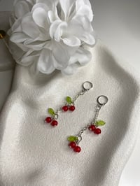 Image 3 of Cherry dangle earrings, lemon dangle earrings, fruit dangle earrings