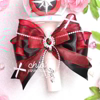 Image 2 of Velvet STAY – Wine & Black Bow