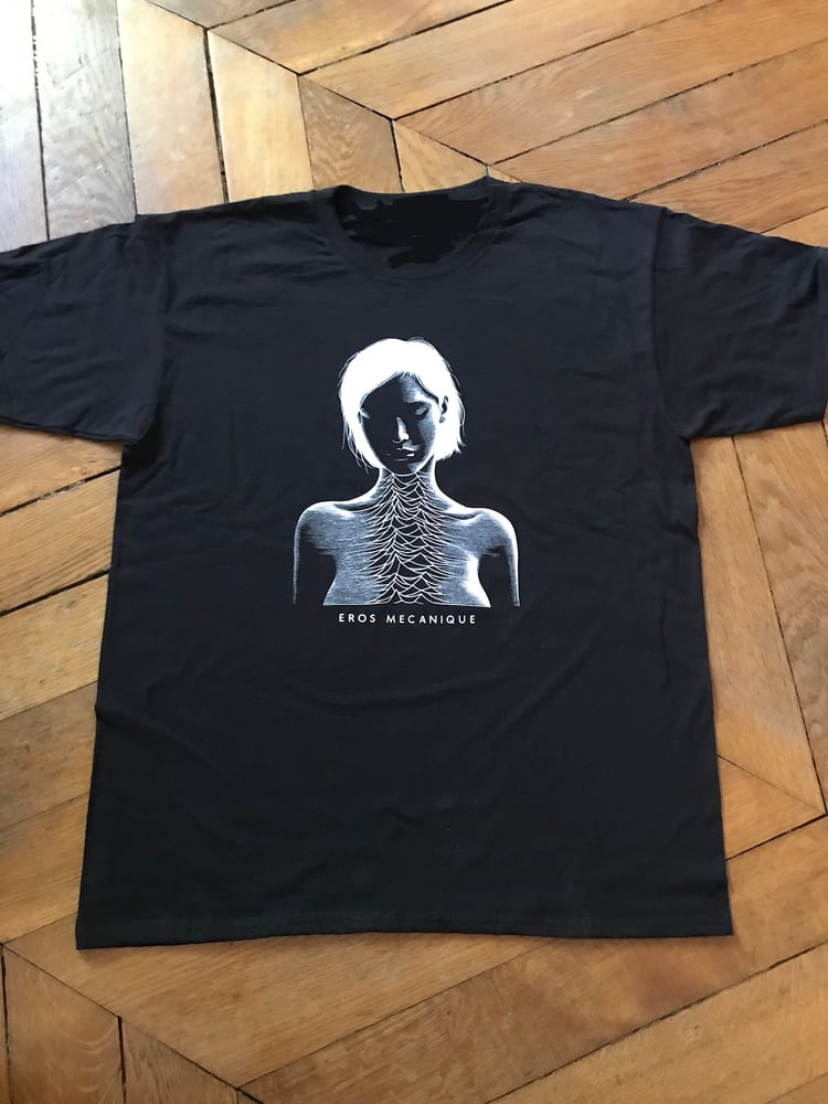 Image of EROS MECANIQUE unknown pleasures t shirt