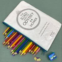 Image 1 of Homer: The Iliad and the Odyssey Book Page Pencil Case